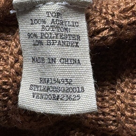 Gimmicks BKE Women Crochet Knit Bodysuit Short Sleeve Snap Bottom Sz M Orange - Picture 10 of 14